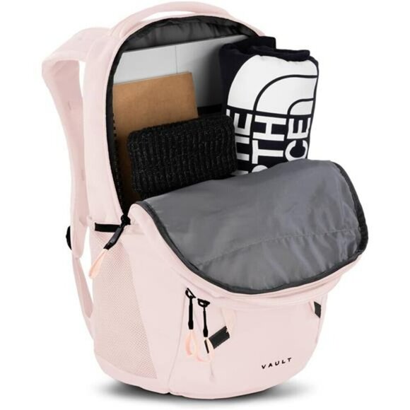 Womens laptop backpack travel bag water resistant school work commuter pink main image 5